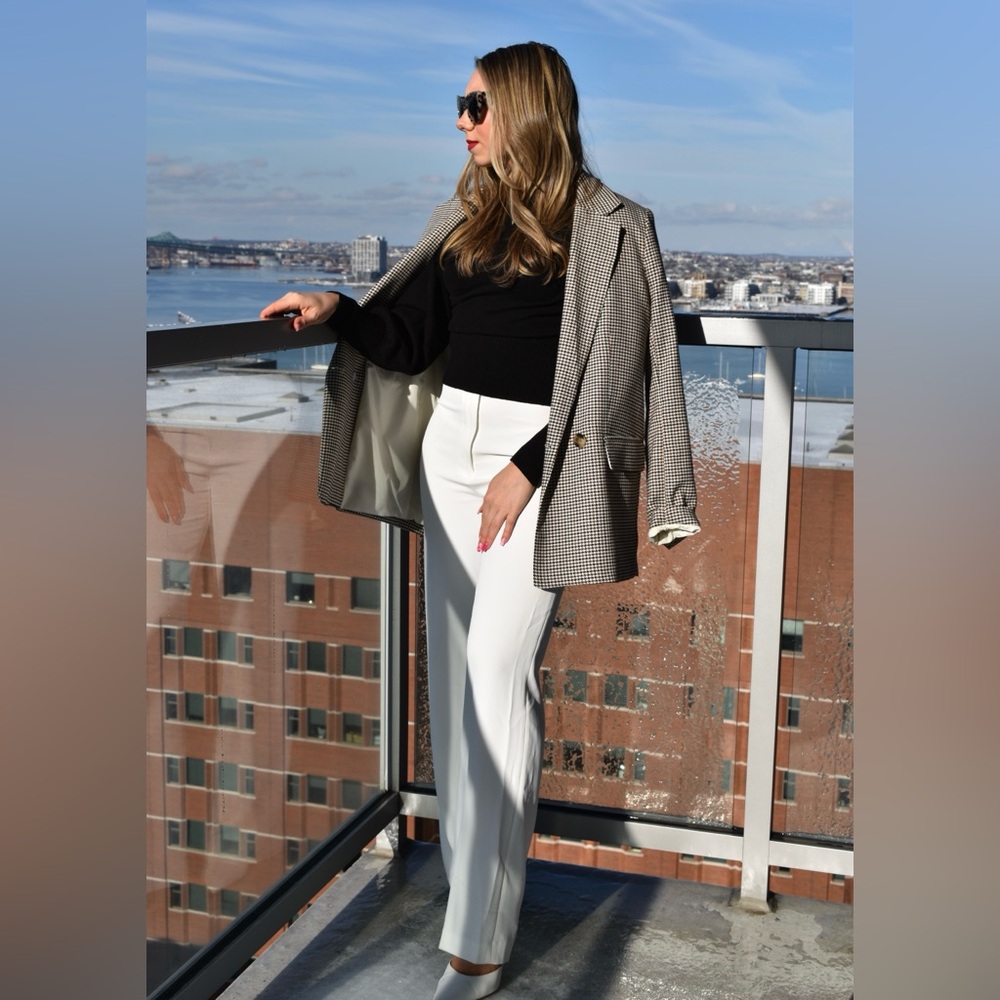 H&M White Dress Pant Trousers size 4